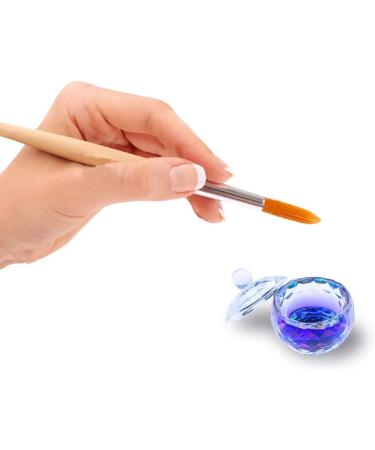 JND Acrylic Liquid Monomer Dappen Dish with Lid Peacock Bowl for Nail Art - Glass Crystal Powder Cup - Professional Quality - Buy Online on GoSupps.com