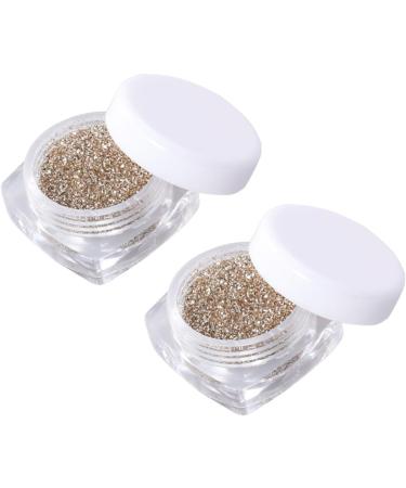 Angoily 2pcs Eye Shadow Loose Eyeshadow Glitter Set Pigment 1 count (Pack of 1) Golden - Buy Online on GoSupps.com