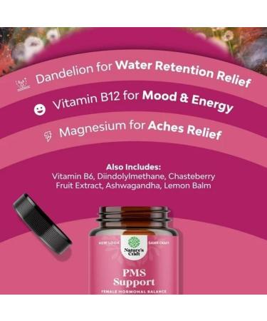 ikj Relief Vitamins for Women - Herbal Supplement for Stress & Hormone Balance - PMS Support with Vitex, Dong Quai & Black Cohosh - 60ct Capsules - Buy Online on GoSupps.com