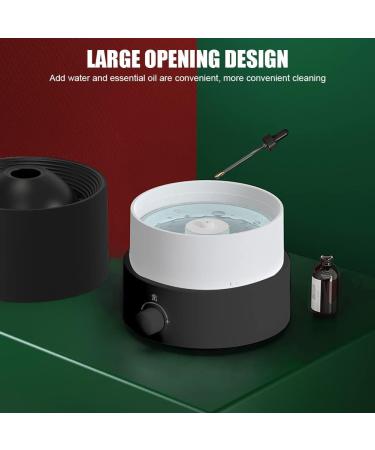 Flame Aroma Diffuser Humidifier 180ml - Noiseless Essential Oil Diffuser for Home Office & Yoga - Black with Auto Shut-Off - Buy Online on GoSupps.com
