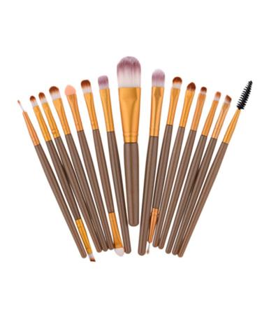15 pieces of professional makeup brushes cosmetics set foundation powder eyeshadow eyebrow eyeliner lips make-up brush eye face brush set set