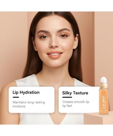  Hengxuan Apricot-Scented Moisturizing Lip Gloss for Dry Lips - Plant-Based Moisturizing Formula Silky Texture Mirror-Look Shine Daily Care for On-the-Go with a Plumping Effect (4) - Buy Online on GoSupps.com