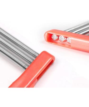 JZK 5X Facial Hair Remover Tool for Women and Men Spring Threading Tool for face Hair/Upper Lip Hair/Eyebrows Spring Facial epilator Manual Ladies Facial Fluff Remover - Buy Online on GoSupps.com