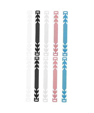 Healeved 10 pieces of earrings aid extension Setting belt silicone earrings rope extension silicone ears mouth ear handles with hooks extend the hook 1 piece (1 Pack) Different colors x 2 pieces