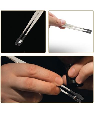 minkissy 5 Pieces Rubber Flat Tweezers Tip Steel Forceps Craft Rubber Coated Soft Tweezers Tools for Coin Stamp Jewelry (4.72 12.00X1.50X1.00CM As Shown - Buy Online on GoSupps.com