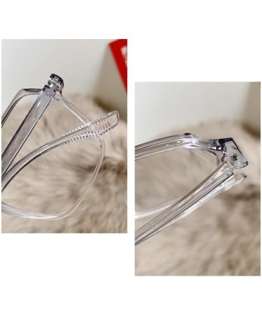 Square Blue Light Blocking Reading Glasses - Oversized Fatigue Relief Eyewear +0.00 Black - Buy Online on GoSupps.com