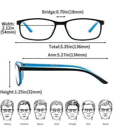 Suertree Blue Light Blocking Reading Glasses 3 Pack - Anti Glare Eye Protection for Men and Women - Computer Reading Glasses with UV Ray Protection - Spring Hinge Readers Aid 2.0x - Buy Online on GoSupps.com