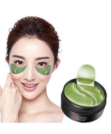 YiYLunneo 60pcs Seaweed Eye Mask Lighten Dark Circles Nourishing Moisturizing Anti-puffiness Hydration Eye Patches Eye Skin Care60