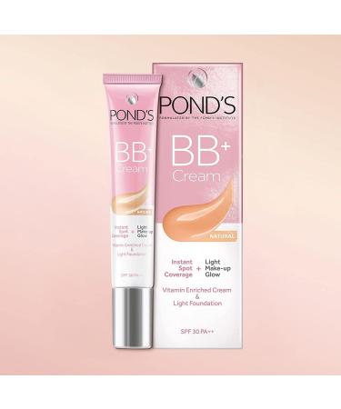 POND S BB+ Cream Natural Shade Light Coverage with SPF 30 PA++ 18 g (0.63 oz) - Buy Online on GoSupps.com