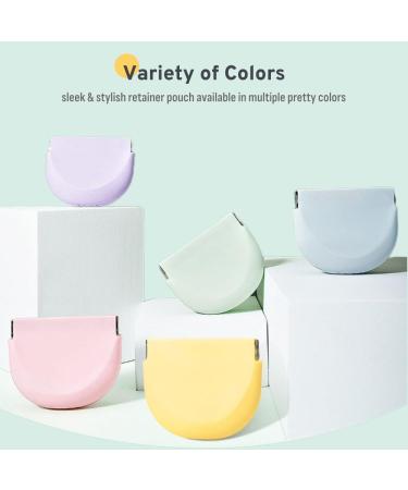 Stylish Pink Soft Silicone Retainer Holder | Portable Night Guard Case with Vent Holes | Slim Aligner Box for Travel & Invisalign Compatibility - Buy Online on GoSupps.com