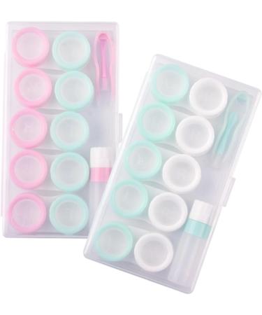 Buy Partykindom 4 Sets Colored Contact Lens Storage Box - Portable Travel Case with Tweezers & Contact Case Kit - Buy Online on GoSupps.com