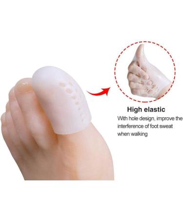 Smooth & Breathable Gel Toe Caps Toe Protectors Soft Toe Sleeves for Blisters Corns Hammer Toes Ingrown Toenails by PEDIMEND Foot Care - Unisex(1 Pair) - Buy Online on GoSupps.com