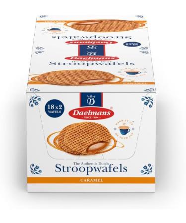 Daelmans Stroopwafels - Caramel Wafers - 78 g x 18 in a Box - Authentic Dutch Caramel Waffle - Stroopwaffels - Buy Online on GoSupps.com