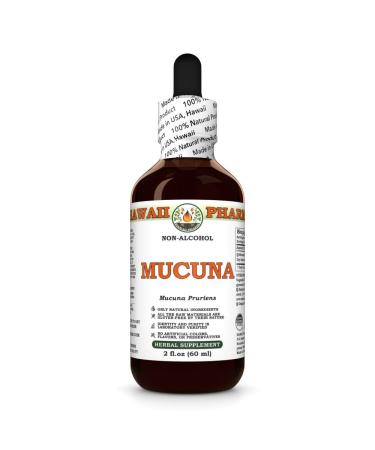 Mucuna (Mucuna Pruriens) Dry Seed Glycerite Made in Hawaii Organic Raw Materials All Natural Vegan Lab Tested Alcohol-Free Liquid Extract - 2 fl.oz 2 Fl Oz (Pack of 1)