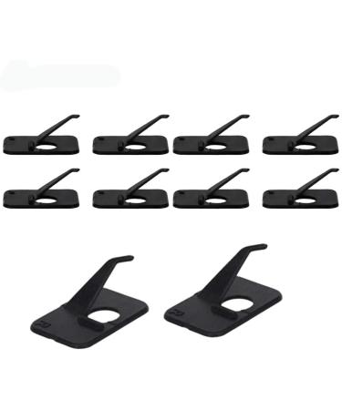 10pcs Black Plastic Arrow Rest Archery RH Recurve Bow Arrow Rest Hunting Shooting Targeting Accessory Right Hand