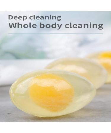  HONGYOU Egg White Soap 2024 Handmade Facial Soap Egg White Collagen Body Soap Egg White Moisturizing Soap for Face Egg Essential Oil Soap - Buy Online on GoSupps.com