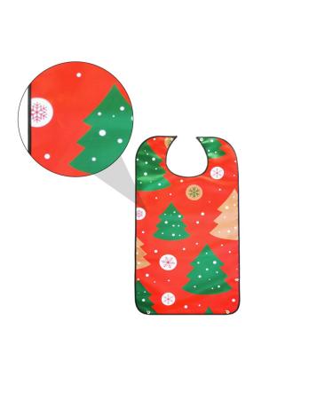 KESYOO Adult Christmas Bib Lovely Tree Pattern Bib Waterproof Bib Old Man Eating Bib for Christmas Holiday Party Supplies - Buy Online on GoSupps.com