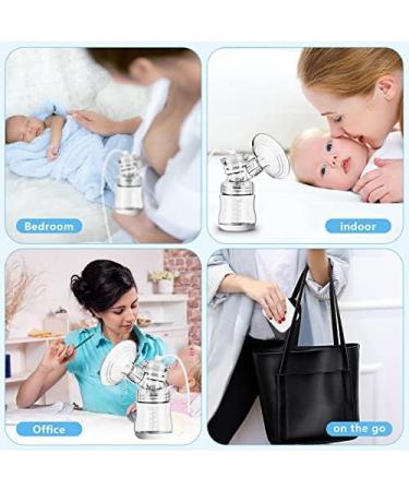 Double Electric Breast Pump with Storage Bags & Adapters - 3 Modes, 9 Levels, Strong Suction, Pain-Free - Rechargeable & Portable for Home and Travel - Buy Online on GoSupps.com