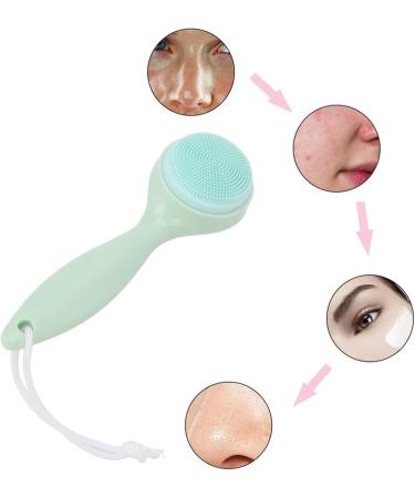 Soft Silicone Face Wash Brush - Exfoliating Deep Cleanser with Ergonomic Handle for Gentle Face Scrubbing - Buy Online on GoSupps.com
