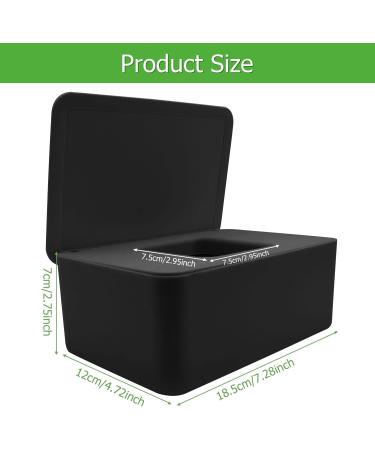 Buy Aohcae Wet Wipes Box - Moist Toilet Paper & Baby Wipes Storage - Black Cloth Organizer for Easy Access - Buy Online on GoSupps.com