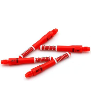 CUESOUL TERO AK7 Dart Shafts - Red 37mm-Length Telescopic Shafts for Steel and Soft Tip Darts (4 pcs) - Buy Online on GoSupps.com