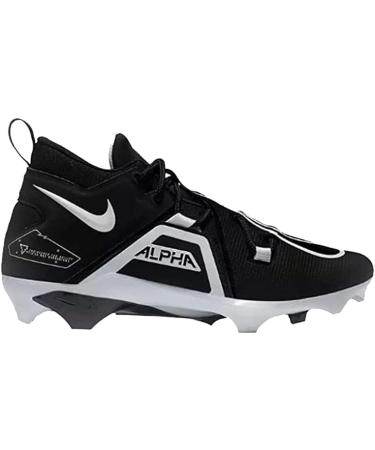 Nike Men's Alpha Menace Pro 2 Mid Football Cleats 10.5 - Black/White - Buy Online on GoSupps.com