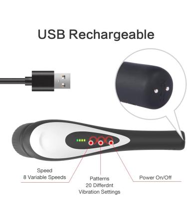 Rechargeable Hand Held Deep Tissue Vibrating Massager - Cordless Electric Body Wand for Muscles, Back, Foot, Neck - Perfect Gift for Women - Buy Online on GoSupps.com