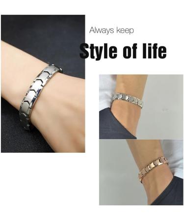 Prostapower Magnetic Copper Band Adjustable Length Fashion Bracelet Prostapower Copper Wristband for Men and Women - Buy Online on GoSupps.com