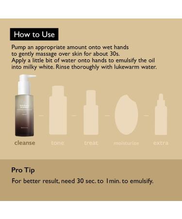 Haruharu Wonder Black Rice Moisture Deep Cleansing Oil 150ml - Korean Facial Cleanser & Makeup Remover - Vegan & Cruelty-Free - Buy Online on GoSupps.com