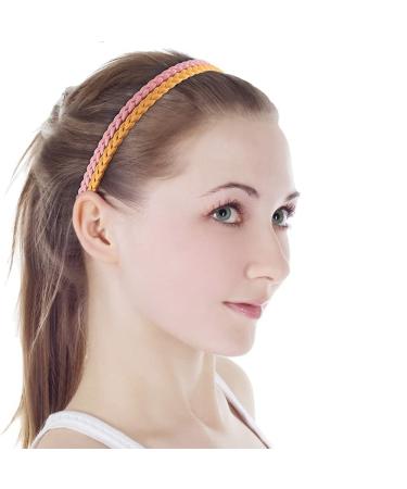 Pack of 12 Thin Hair Bands for Girls & Women - Yazon Model 2 Plastic with Teeth Narrow | International Shipping Available - Buy Online on GoSupps.com