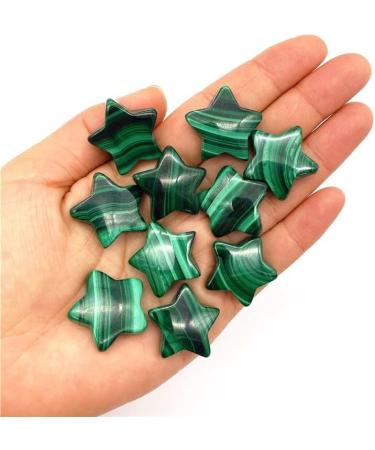 Natural Crystal Rough 1pc Natural Green Malachite Star Shaped Crystal Carved Figurine Gift Fashion Jewelry Natural Stones and Crystals - Buy Online on GoSupps.com