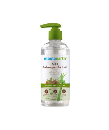 Aloe Ashwagandha Gel with Aloe Vera & Ashwagandha for Youthful Glow | Deeply Hydrates & Moisturizes Skin | Non Sticky & Paraben Free | 10.14 Fl Oz (300ml)