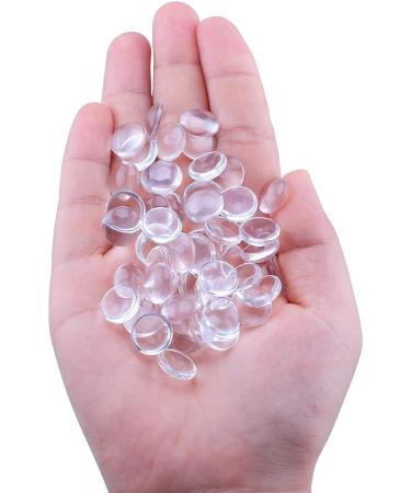 Hautoco 200pcs 12mm Clear Glass Cabochons for DIY Jewelry Making - Round Dome Tiles for Earrings, Necklaces, Pendants, Rings - 0.47 inch - Buy Online on GoSupps.com