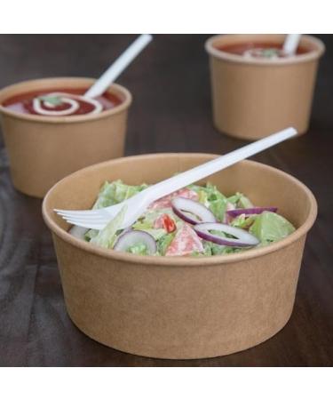 Fiesta Green Compostable Round Kraft Salad Bowls 750ml / 26oz (Pack of 300) - Buy Online on GoSupps.com