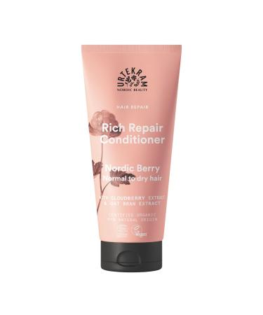 Urtekram Nordic Berry Apr s-Shampoing Soin Hydratant & R parateur avec Aloe Vera Graines de Chia & M re Arctique Nourrit Adoucit & Redonne de l clat Vegan & Naturel 180 ml