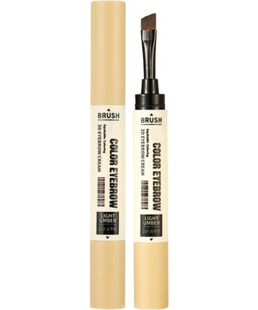 Eyebrow Cream - SmudgeProof Liquid Eyebrow Makeup With Brush | Double Head Natural Brow Gel All Day Hold - Sweatproof Highly Tinted Liquid Eye Brow Makeup Shape & Hold Eyebrow Lambo Tea Brown - Buy Online on GoSupps.com
