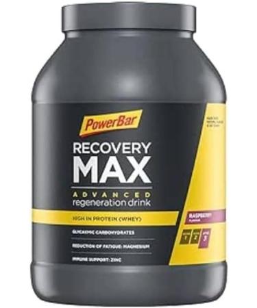 Powerbar - Recovery Max - Raspberry - 1144g - Regenerations Whey Drink with carbohydrates Magnesium & Zink Max - Raspberry 1 144 kg (1 Pack)