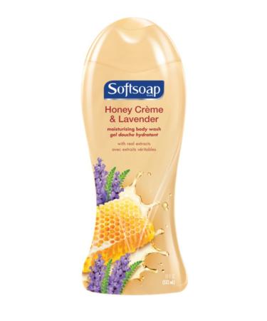 Softsoap Moisturizing Body Wash Honey Creme and Lavender - 18 Fluid Ounce