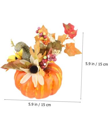 Zerodeko 2pcs Pumpkin Ornaments Halloween Pumpkin Decoration Artificial Pumpkins Halloween Home Decoration Photography Prop Home Goods Halloween Ornament Potted Plant Household Foam - Buy Online on GoSupps.com