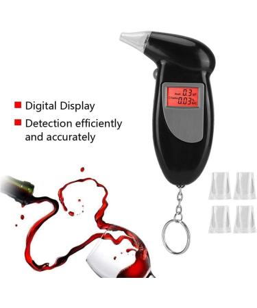 Portable Alcohol Breath Tester - LCD Digital Display with Backlight | Alcohol Analyzer - Buy Online on GoSupps.com