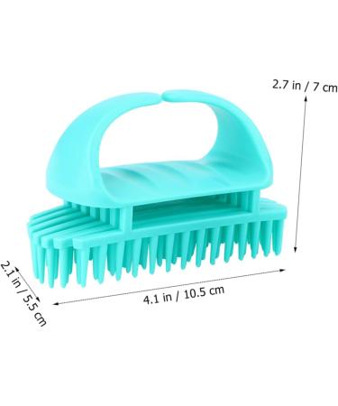 Magiclulu Silicone Shampoo Brush Set for Scalp Massage - 6 PCS | Ideal for Women & Men Body Scrubber & Head Massager - Buy Online on GoSupps.com