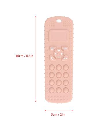 Silicone TV Remote Control Teether Toy for Babies - Peach Pink - Buy Online on GoSupps.com