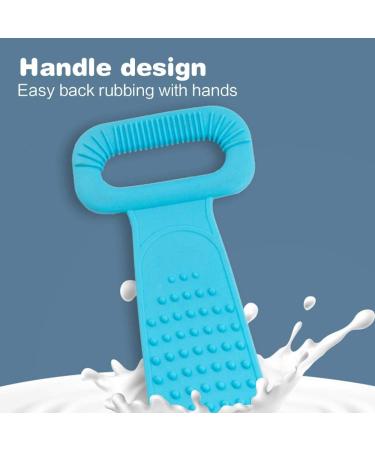 ifory Silicone Bath Body Brush Exfoliating Scrubber 76CM-Blue | Long Lasting Comfortable Massage for Shower - Buy Online on GoSupps.com