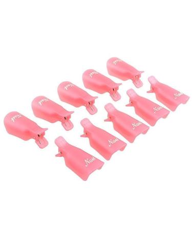 KINGMAS 10 Pcs Gel Nail Polish Remover Clips - Acrylic Nail Art Soak Off Wrap Cleaner Cap - Buy Online on GoSupps.com