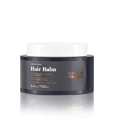 Scotch Porter Smoothing Hair Balm for Men | Instantly Controls  Moisturizes  Defines & Adds Shine | Formulated with Non-Toxic Ingredients  Free of Parabens  Sulfates & Silicones | Vegan | 3.4oz Jar