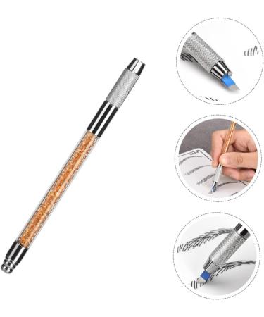 POPETPOP 1pc Crystal Embroidery Pen Brown Brow Pencil Professional Eyebrow Microblading Tool Korean Tools 1 count (Pack of 1) Orange - Buy Online on GoSupps.com