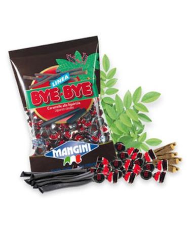 Mangini BYE BYE LIQUORICE CANDIES 1 kg