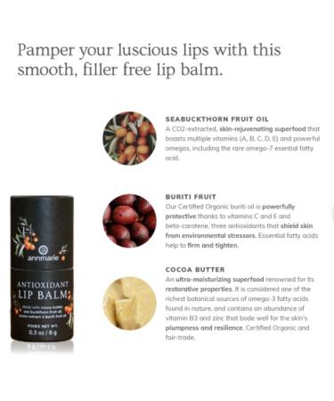 Shop Annmarie Anti-Oxidant Lip Balm | Nourishing & Hydrating | International Shipping Available - Buy Online on GoSupps.com