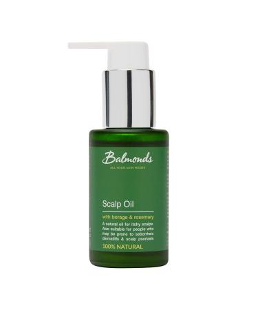 Balmonds Scalp & Beard Oil 50 ml - with Rosemary Hemp and Tea Tree - Natural ConditioningTreatment for Hair & Scalp - Nourishes and Moisturises Dry Itchy Scalps