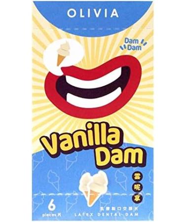 Olivia Vanilla Scented Latex Dental Dams 6 Pieces for Safe & Enjoyable Intimacy | Buy Internationally - Buy Online on GoSupps.com